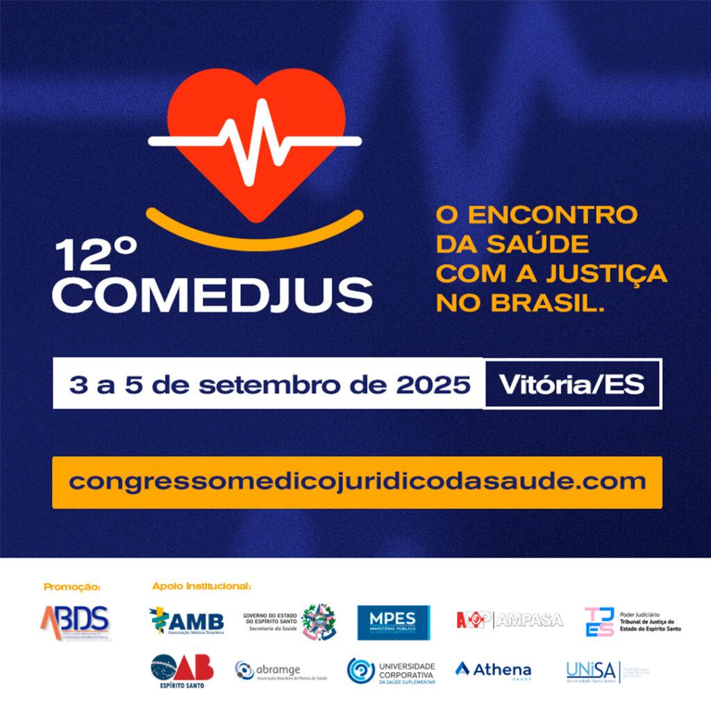 Vitória sediará a 12ª edição do COMEDJUS, um dos mais relevantes encontros entre o Direito e a Saúde no Brasil