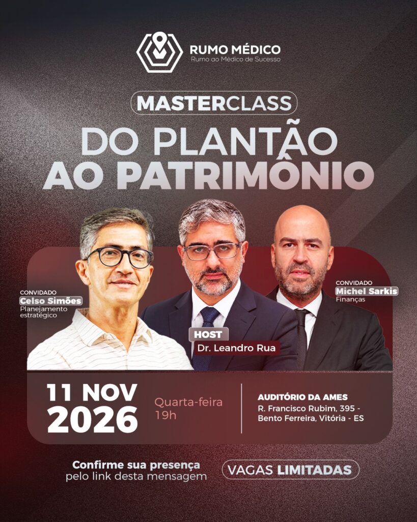 Rumo Médico: evento aborda educação financeira e gestão de carreira para médicos