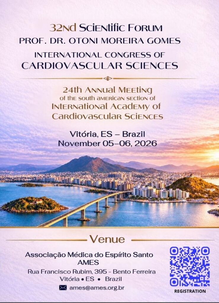 Ames recebe Congresso Internacional de Ciências Cardiovasculares nos dias 5 e 6 de novembro